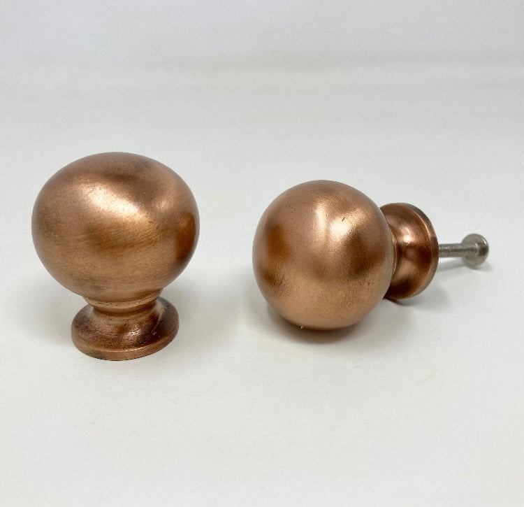 Antique Copper Finish Bubble Ball Knob x 1 | Wardrobe | Modern | Kitchen Replacement| Furniture Knob | Cabinet Knob | Iron