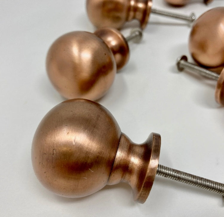 Antique Copper Finish Bubble Ball Knob x 1 | Wardrobe | Modern | Kitchen Replacement| Furniture Knob | Cabinet Knob | Iron