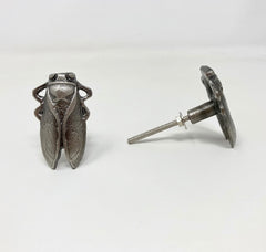 Antique Pewter Bug Insect Drawer Knob Metal Cicada Cabinet Knobs Dresser Knob Cabinet Knob