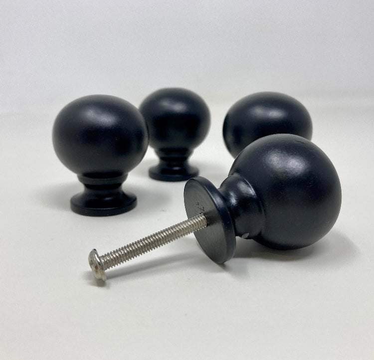 BLACK Finish Bubble Ball Knob x 1 | Wardrobe | Modern | Kitchen Replacement Knob | Furniture Knob | Cabinet Knob | Iron