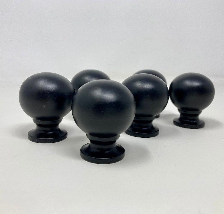 BLACK Finish Bubble Ball Knob x 1 | Wardrobe | Modern | Kitchen Replacement Knob | Furniture Knob | Cabinet Knob | Iron