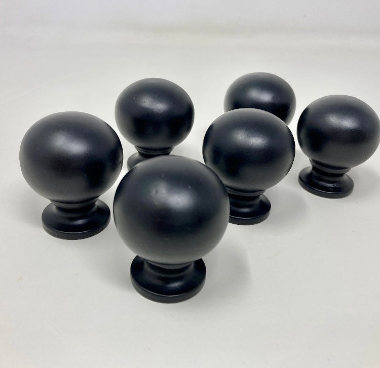 BLACK Finish Bubble Ball Knob x 1 | Wardrobe | Modern | Kitchen Replacement Knob | Furniture Knob | Cabinet Knob | Iron