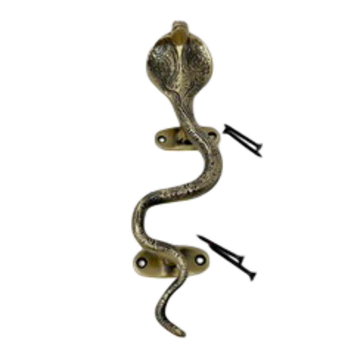 Solid Brass Pair Snake Handles
