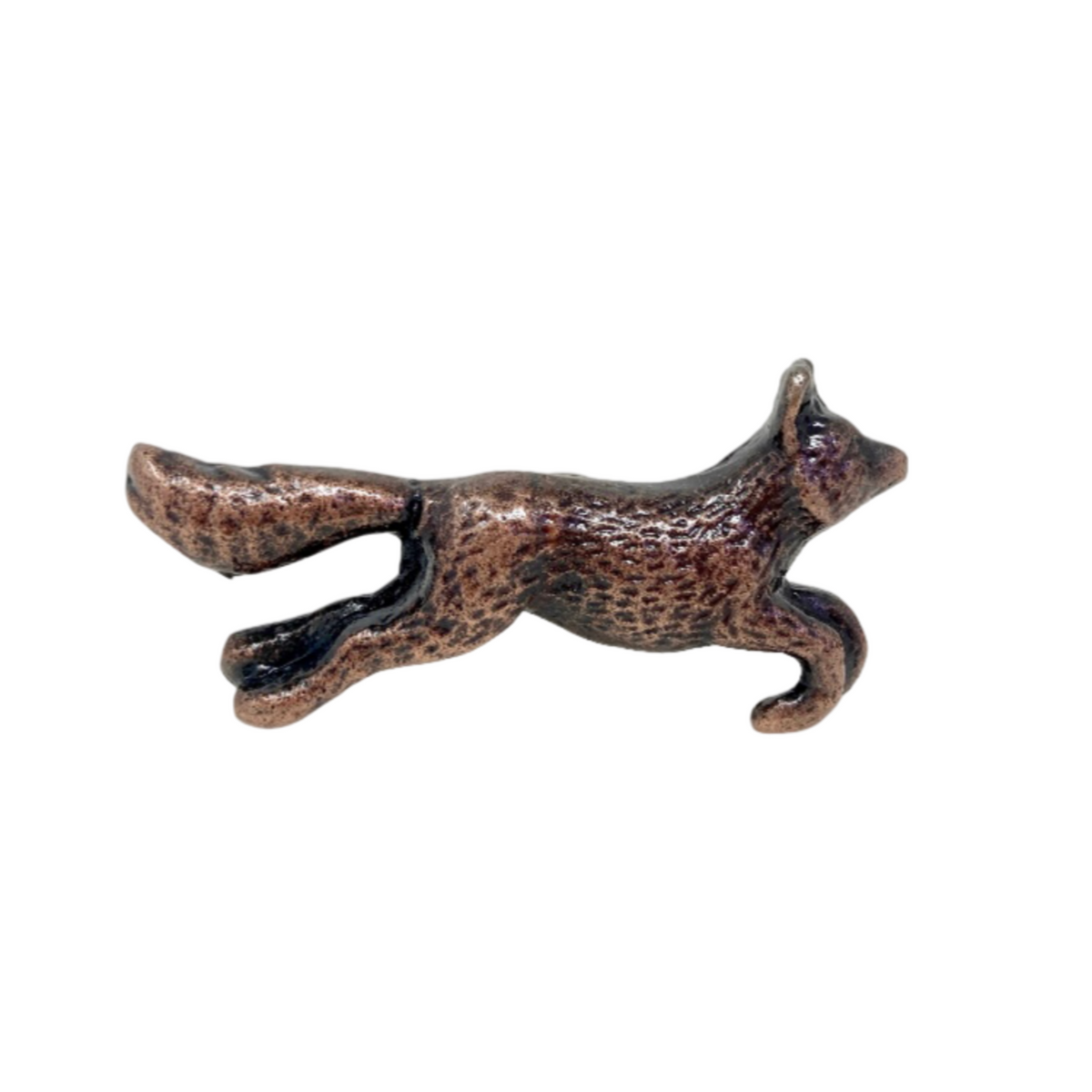 Running Fox Vintage Animal Knob