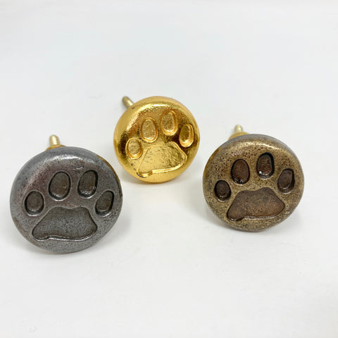 Dog / Cat / Animal Paw Print Pet Knob