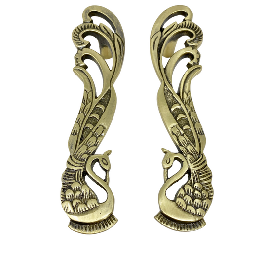 Solid Brass Peacock Handles