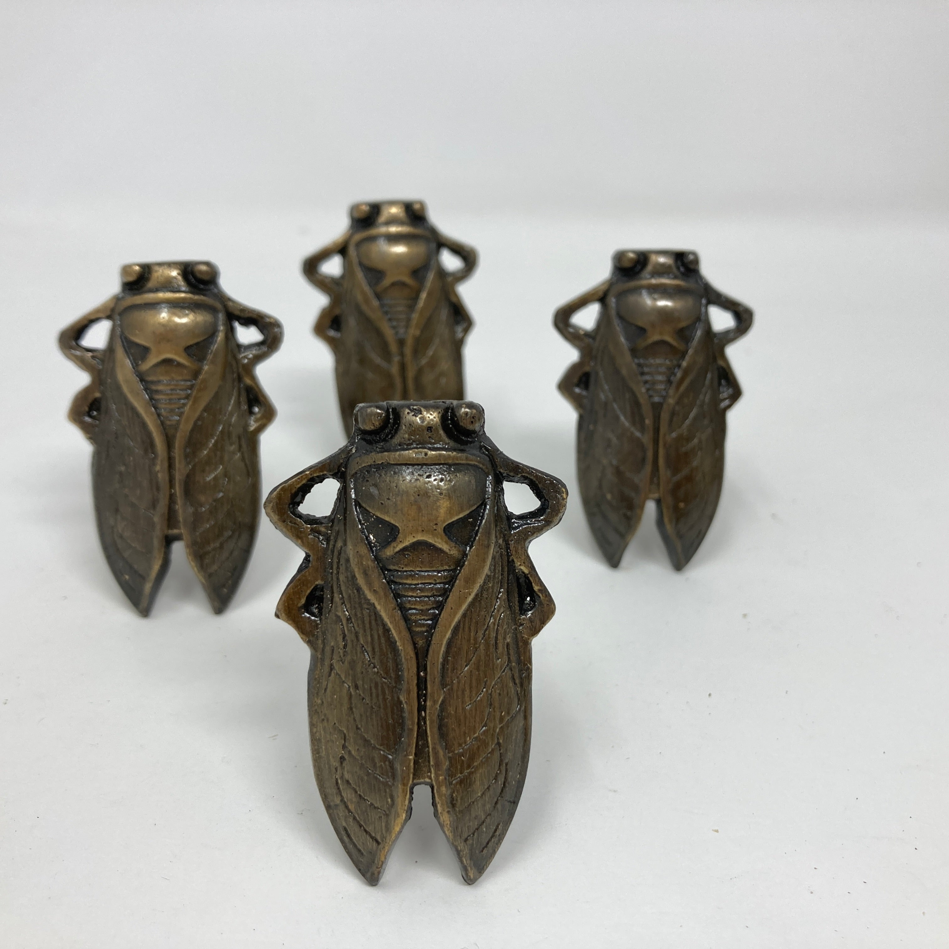 Antique Brass Bug Insect Drawer Knob Metal Cicada Cabinet Knobs Dresser Knob Cabinet Knob