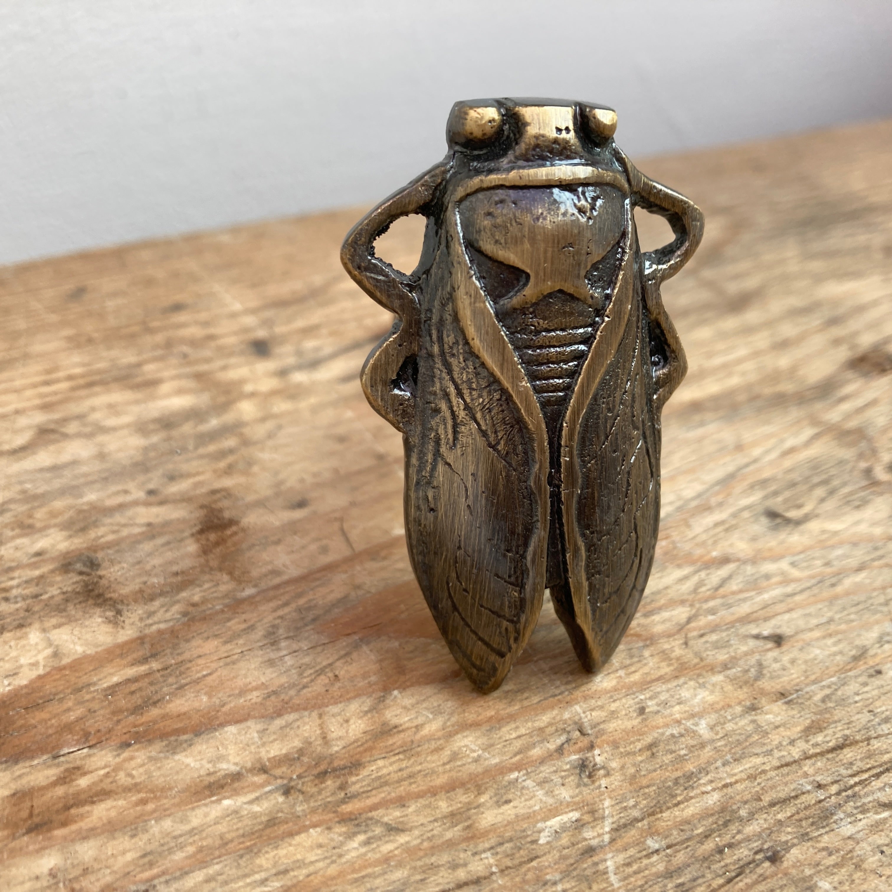 Antique Brass Bug Insect Drawer Knob Metal Cicada Cabinet Knobs Dresser Knob Cabinet Knob