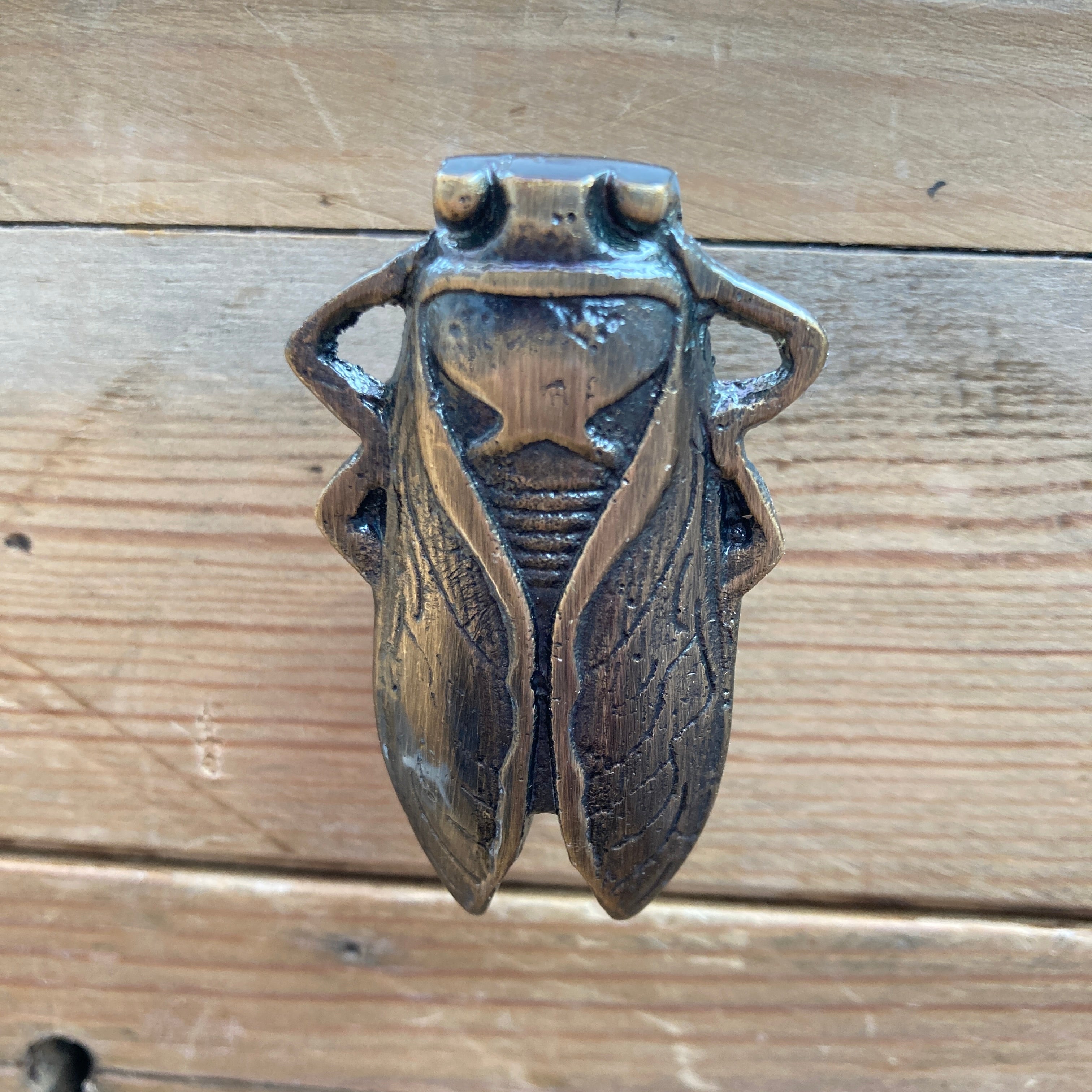 Antique Brass Bug Insect Drawer Knob Metal Cicada Cabinet Knobs Dresser Knob Cabinet Knob