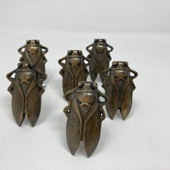 Antique Brass Bug Insect Drawer Knob Metal Cicada Cabinet Knobs Dresser Knob Cabinet Knob