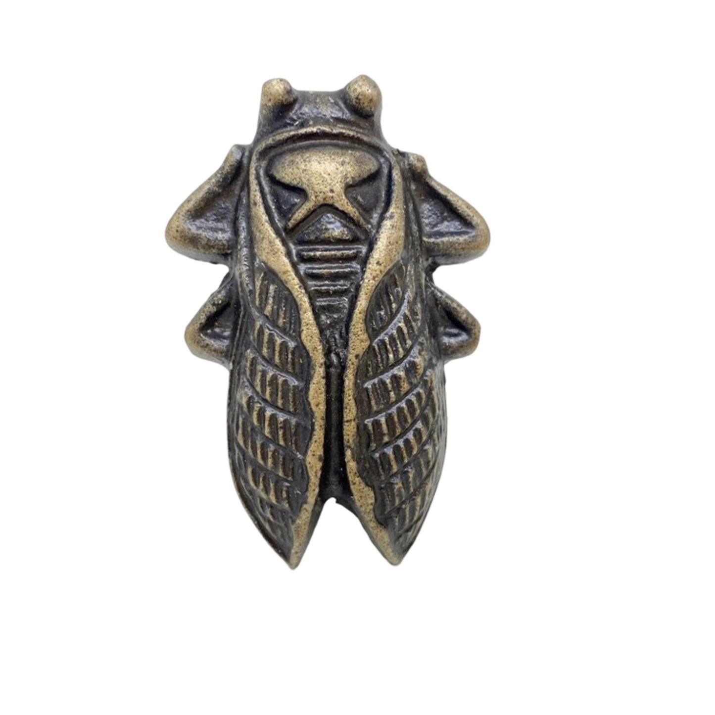 Large Antique Brass Bug Insect Cicada Hook