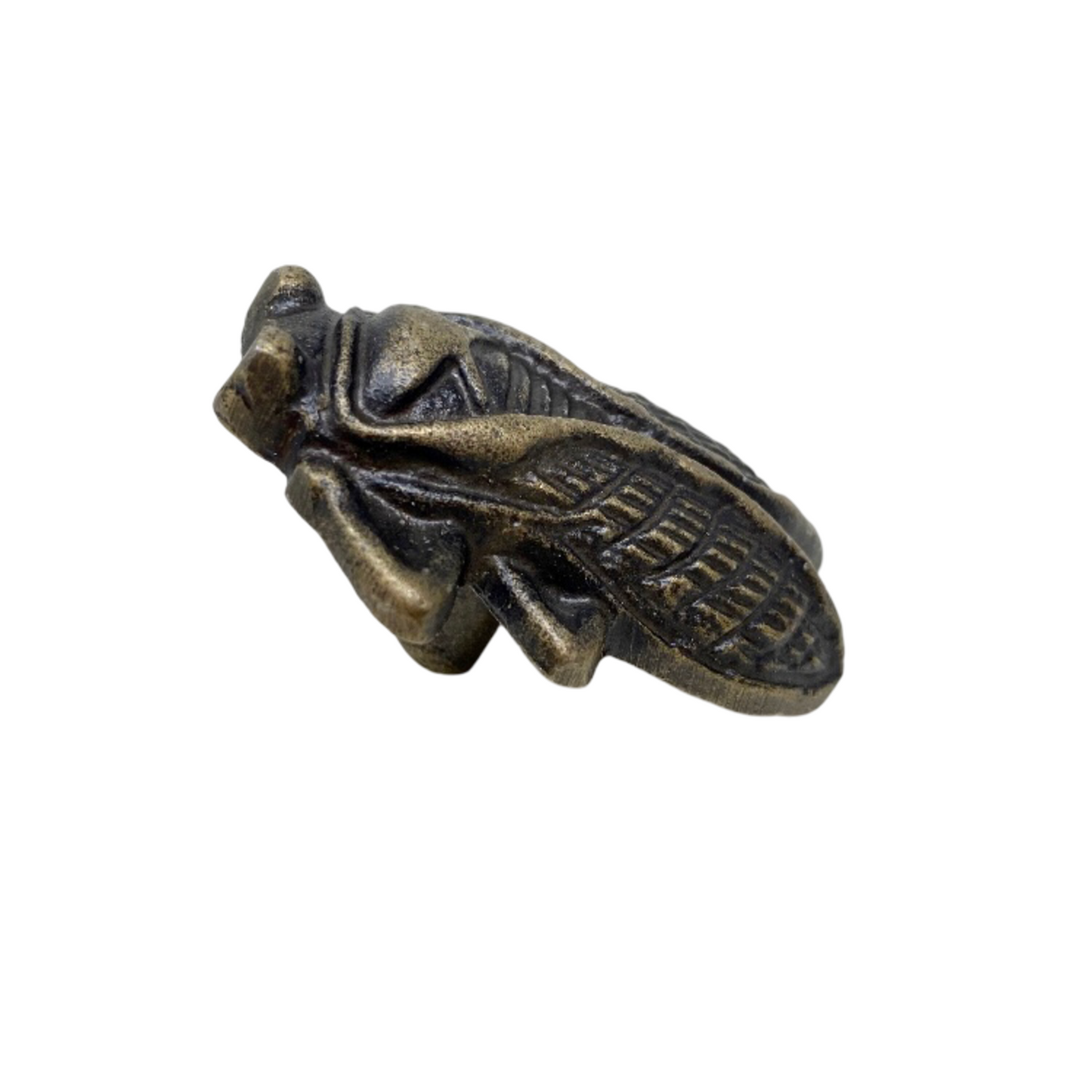 Large Antique Brass Bug Insect Cicada Hook