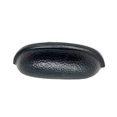 Black Hammered Knob Or Cup Handle