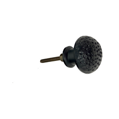 Black Hammered Knob Or Cup Handle