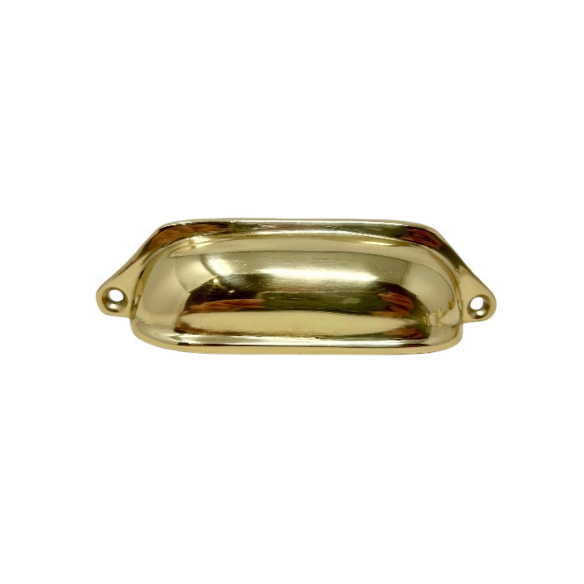 Lacquered Brass Small Cup Handle