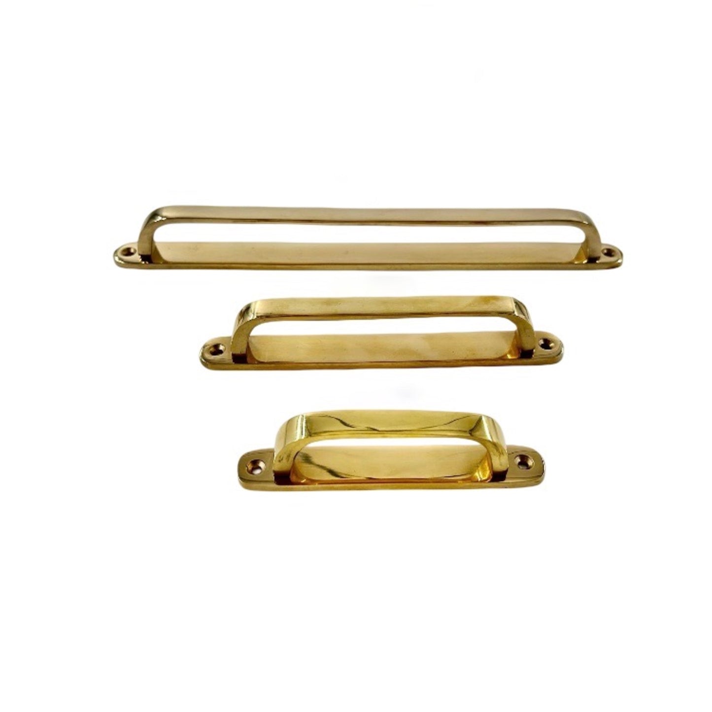 Lacquered Brass Backplate Handle
