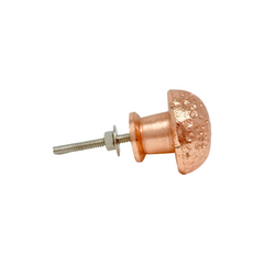 Copper Hammered Knob Or Cup Handle