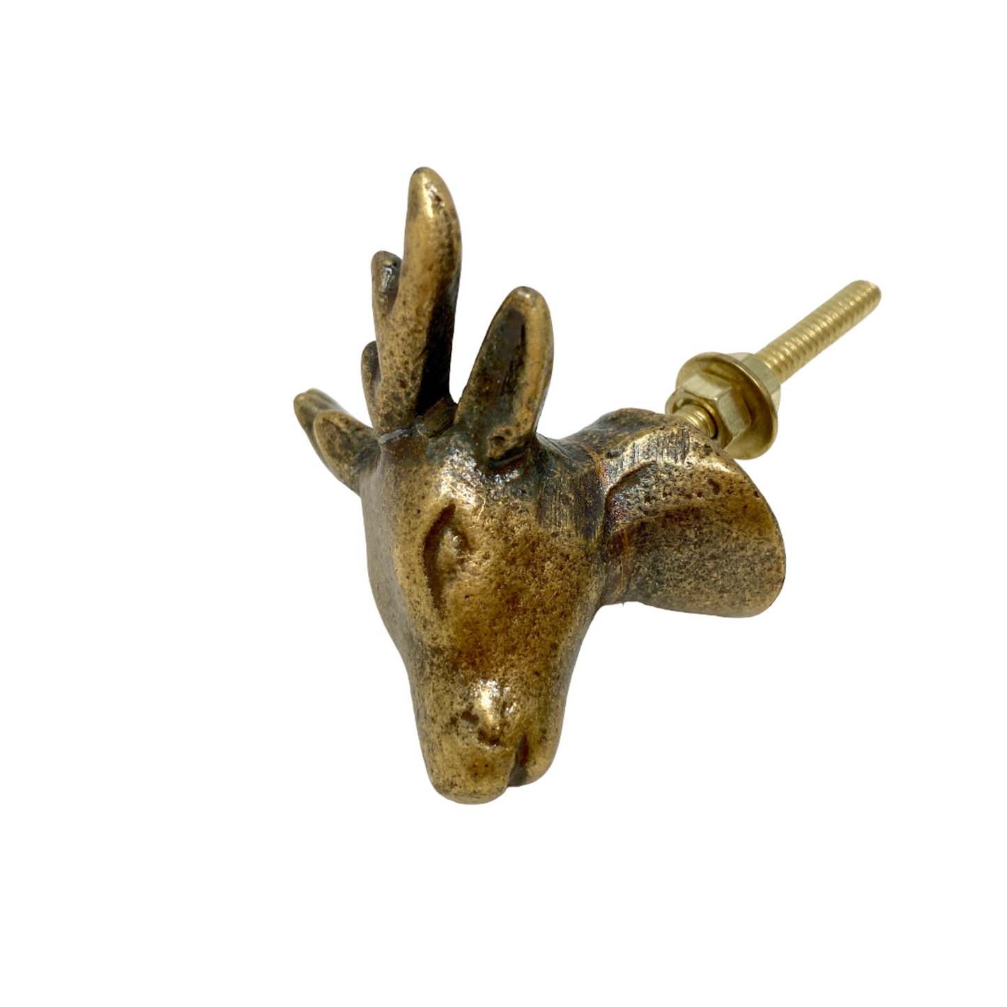 Stag's Head Deer Vintage Animal Knob