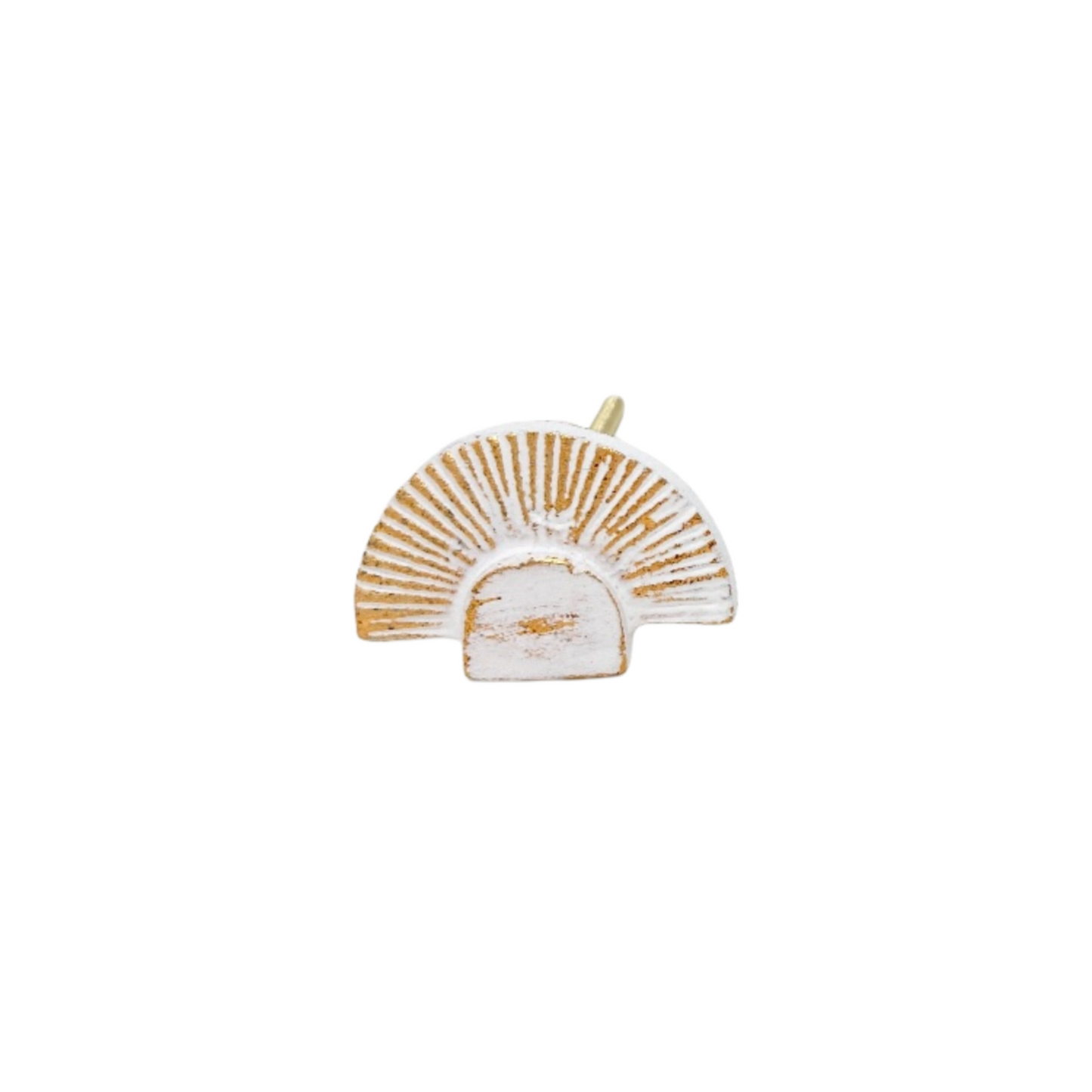 Art Deco Half Fan Knob