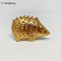 Bright Gold Animal Drawer Knobs - Dresser Cabinet Chest of Drawers