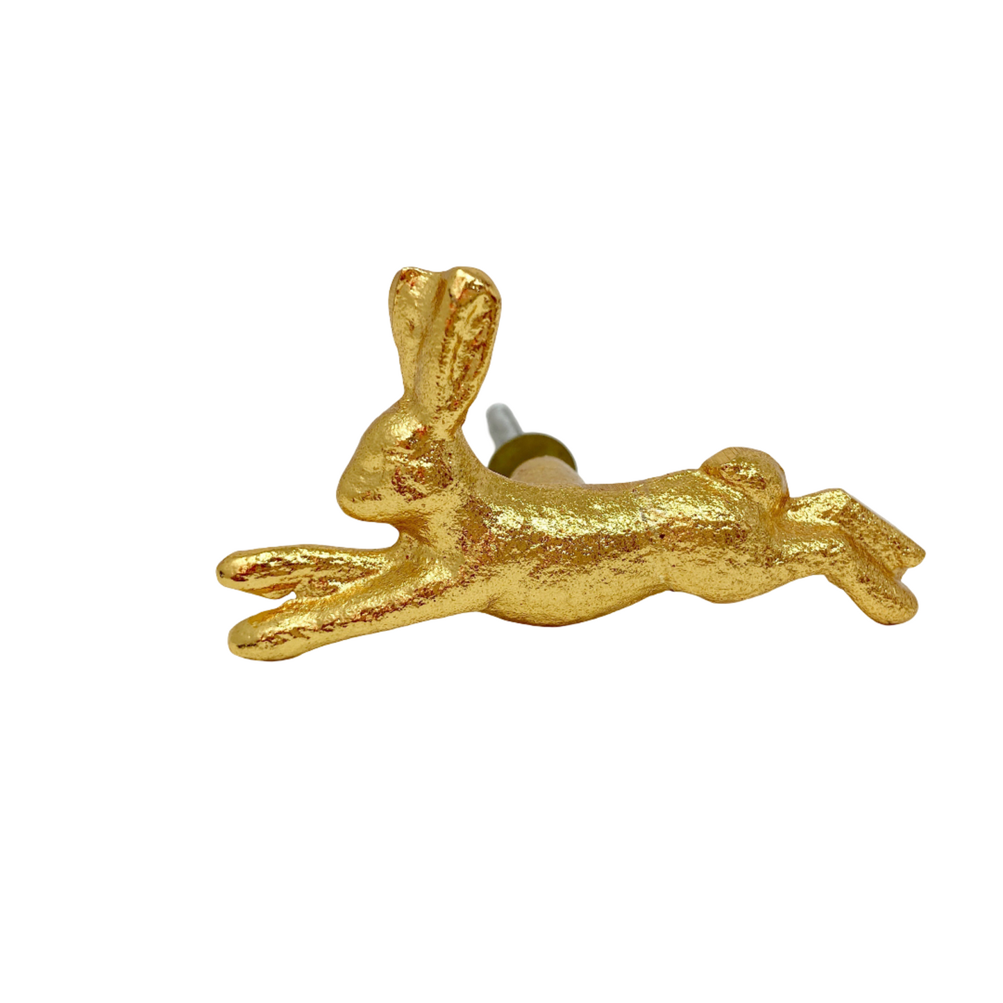 Running Rabbit Vintage Animal Knob