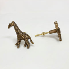 Giraffe Antique Bronze Knob, Animal Knob - Drawer Pull Door Knob Dresser