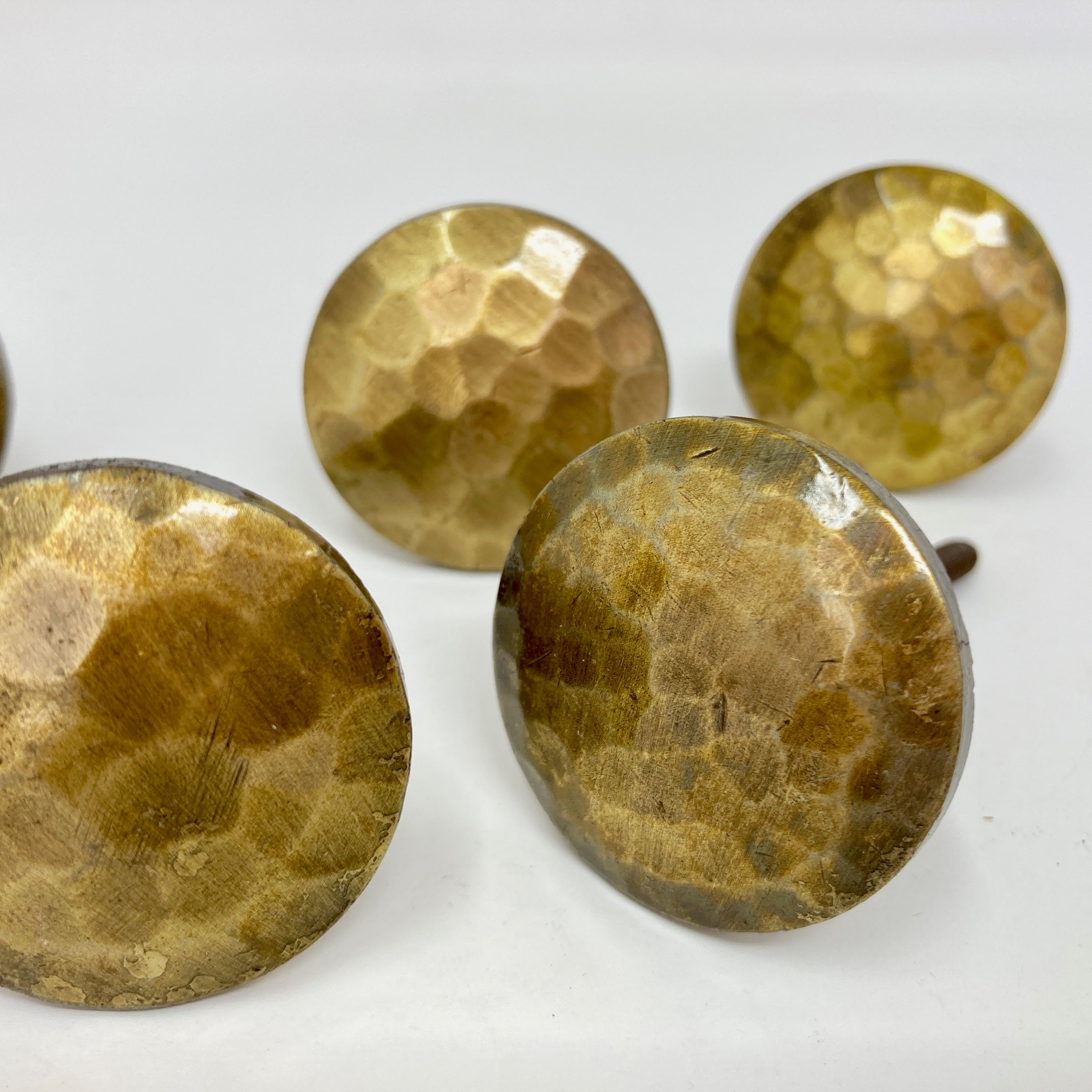 Hammered Antique Brass Knob | Kitchen Replacement | Home decor drawer pull