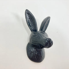 Black Hare Rabbit Drawer Door Pull Knob Animal Handle Kitchen Cupboard Home