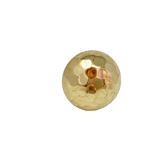 Hammered Brass Knob