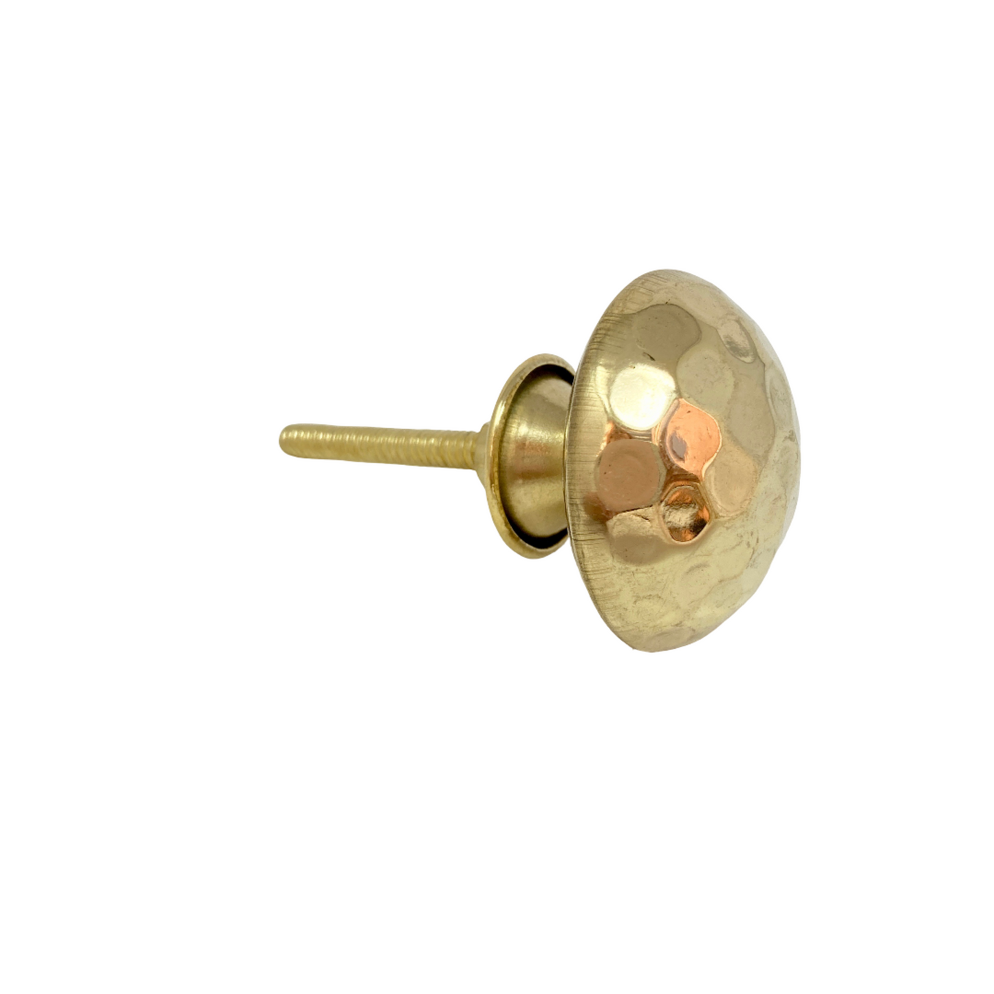 Hammered Brass Knob