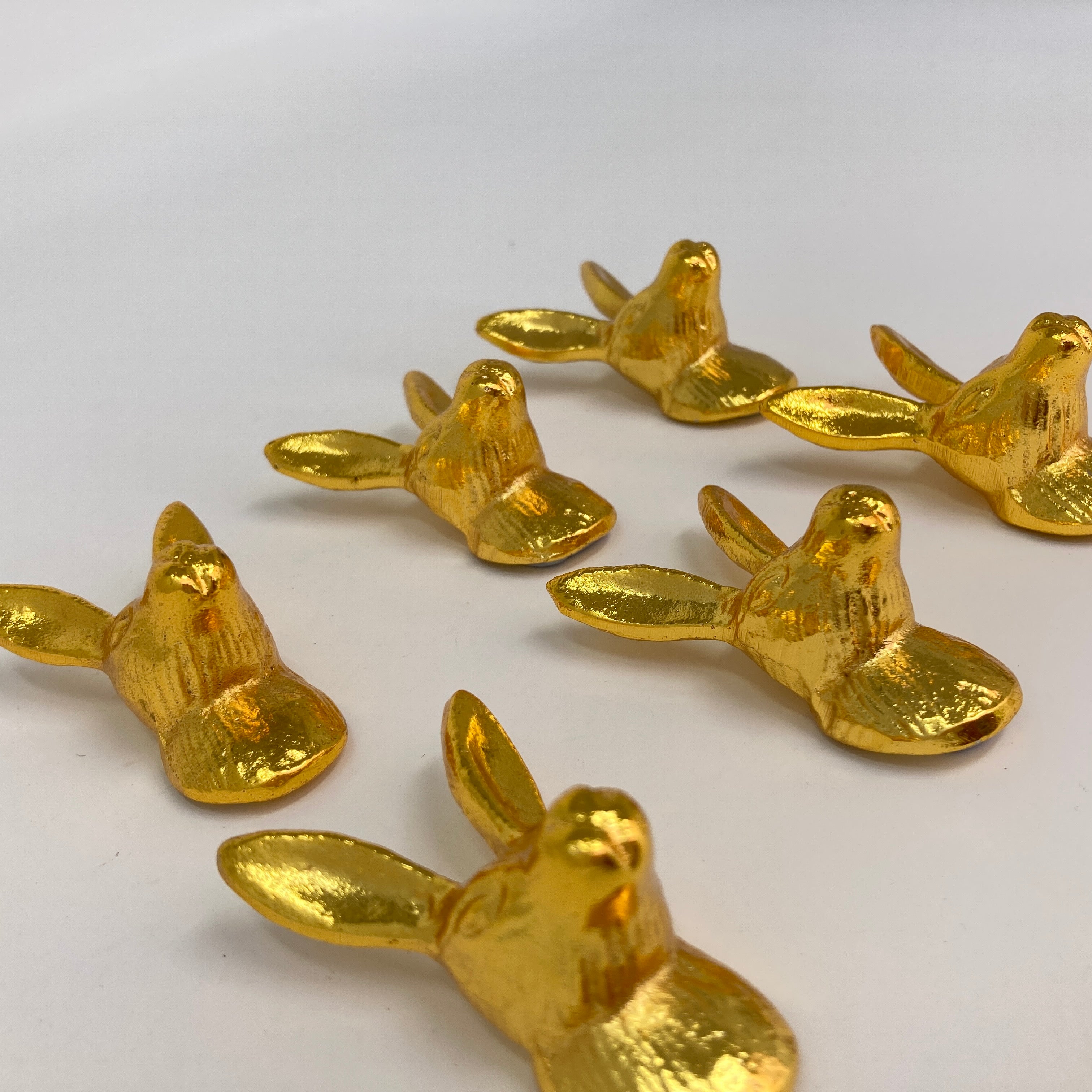 Gold Hare Rabbit Drawer Door Pull Knob Animal Handle Kitchen Cupboard Home