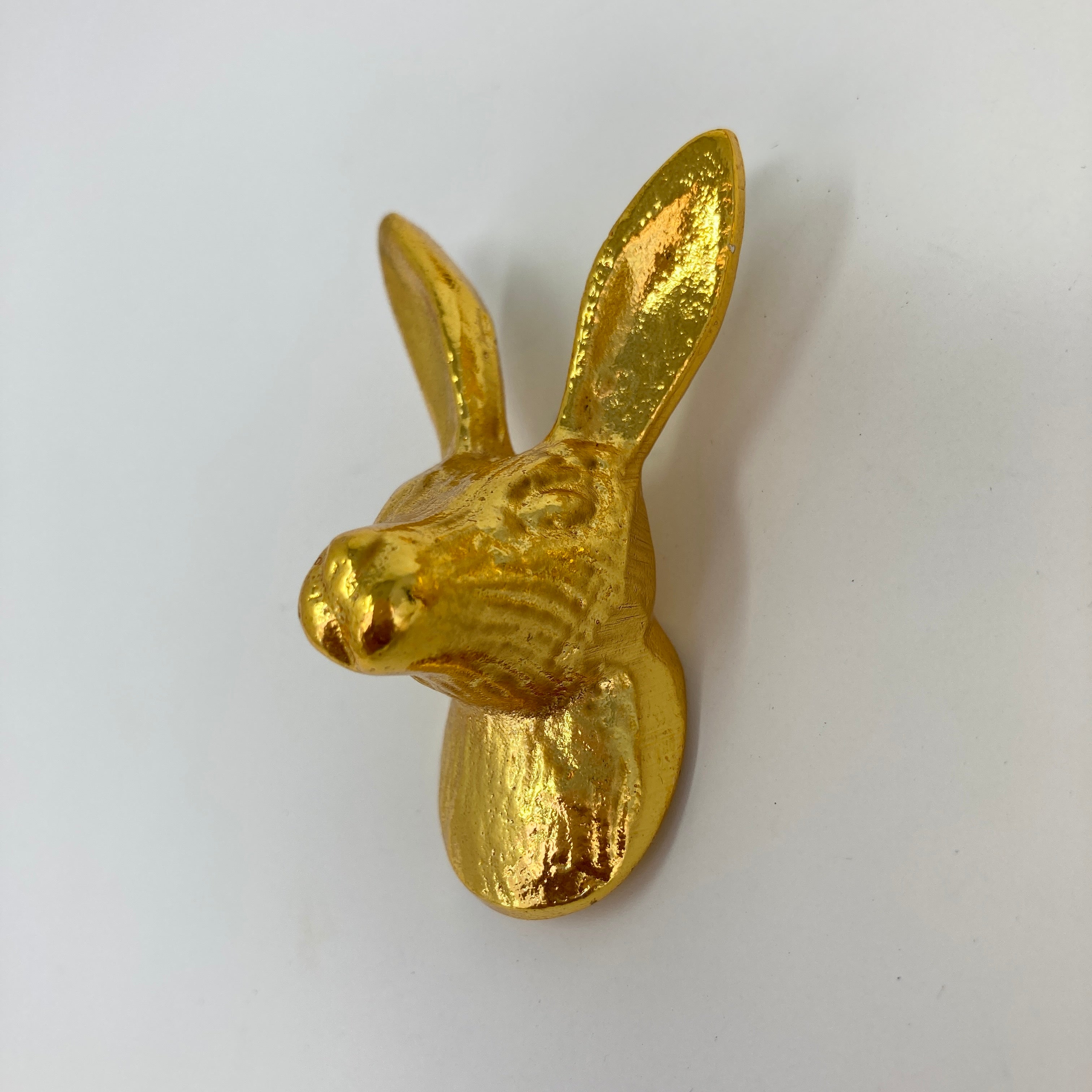 Gold Hare Rabbit Drawer Door Pull Knob Animal Handle Kitchen Cupboard Home