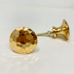 Hammered Gold Knob | Kitchen Replacement | Home decor drawer pull