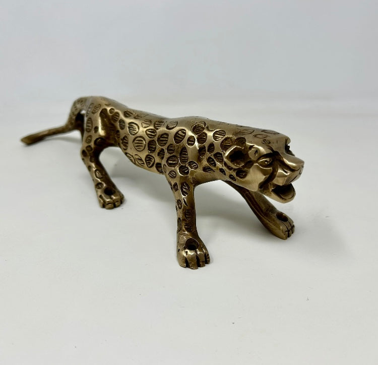 Antique Brass Leopard / Jaguar / Tiger Brass Door Handle 100% Brass