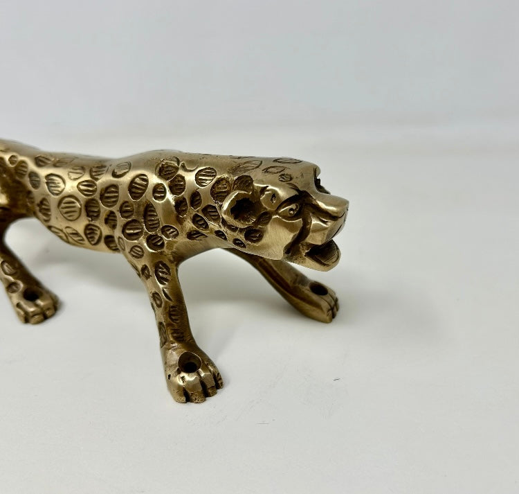 Antique Brass Leopard / Jaguar / Tiger Brass Door Handle 100% Brass