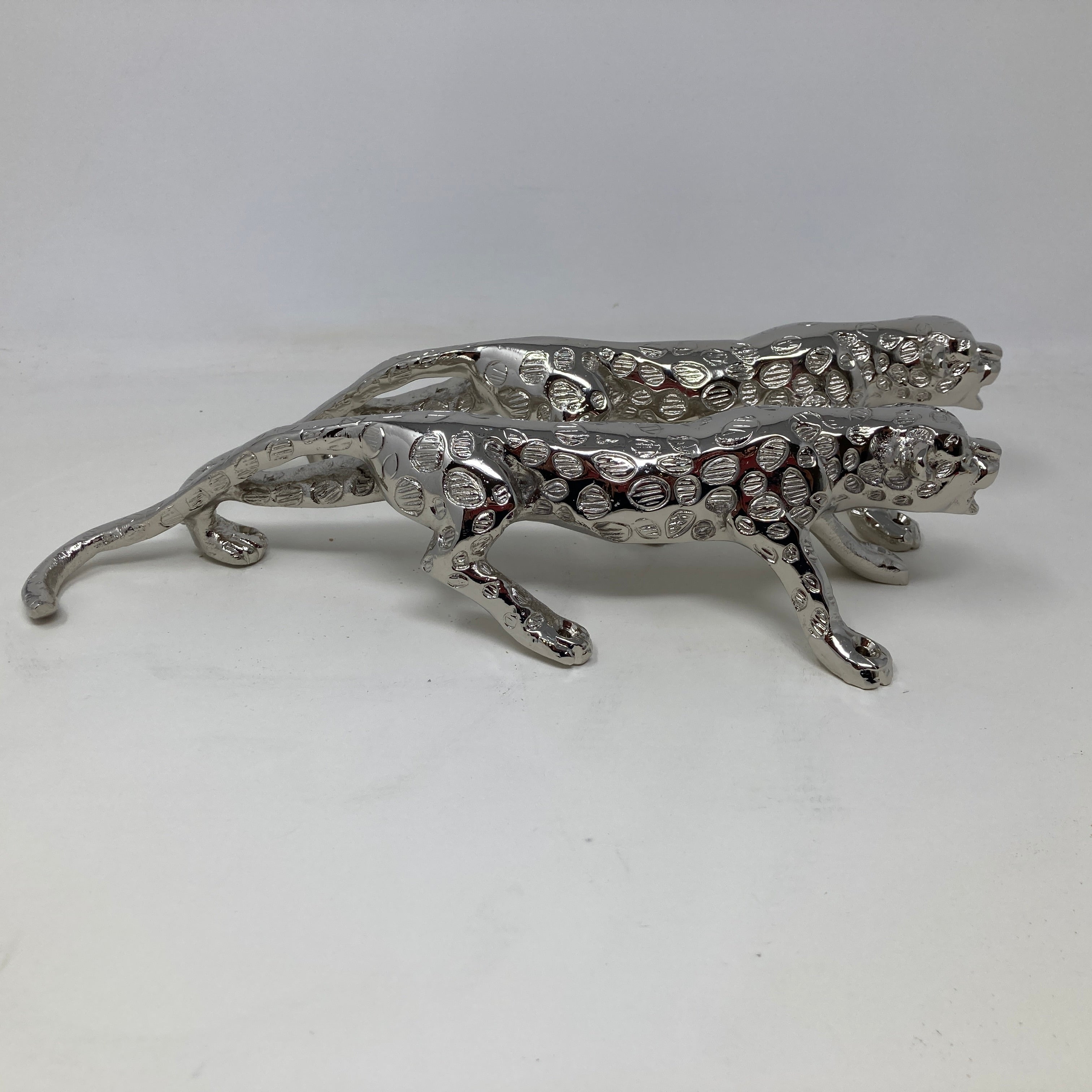 Polished Nickel Leopard / Jaguar / Tiger Brass Door Handle 100% Brass