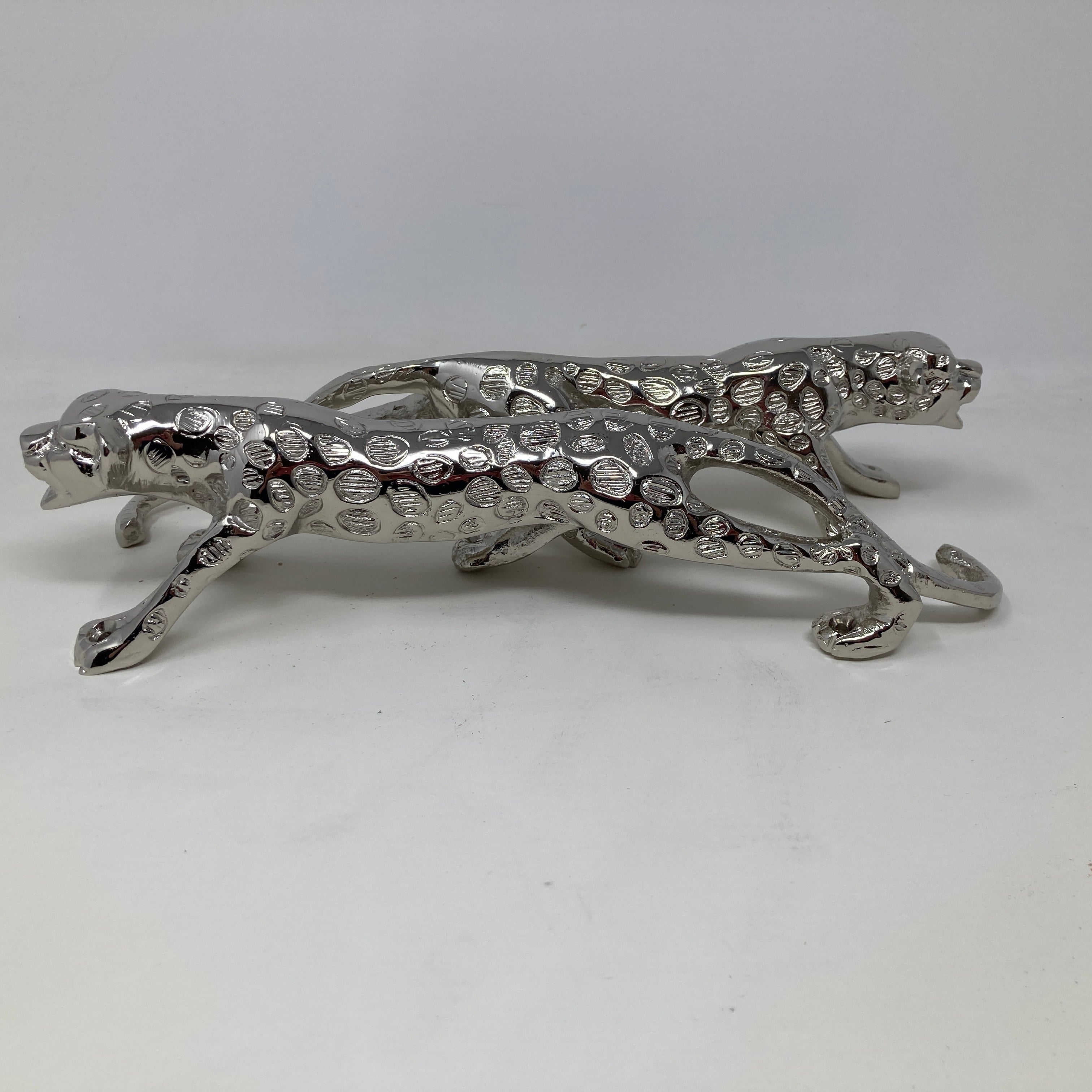 Polished Nickel Leopard / Jaguar / Tiger Brass Door Handle 100% Brass