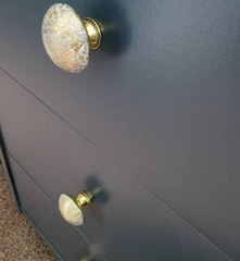 Moroccan Gold & Grey Round Drawer Knob Cupboard Pull Drawer Brass Etched Drawer Knob Brass Bohemian Drawer Knob