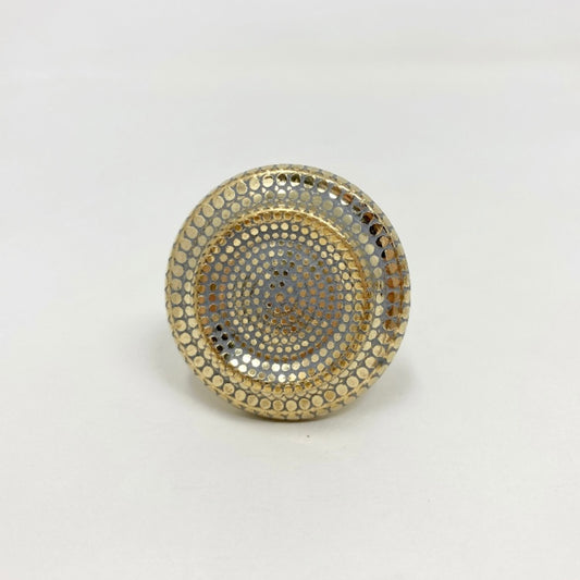 Moroccan Gold & GREY Etched Brass Metal Knob. Elegant Decorative Hardware for Cabinets, Drawers, and Furniture with Intricate Bohemian Design