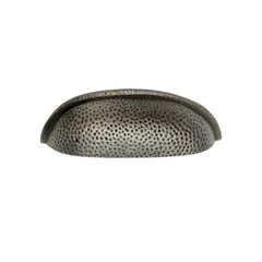 Pewter Hammered Knob Or Cup Handle