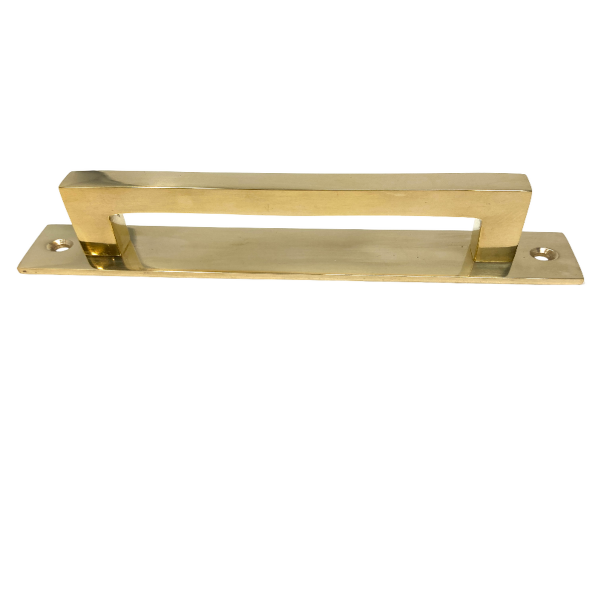 Unlacquered Brass 140mm Square Backplate Handle