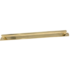 Unlacquered Brass 300mm Square Backplate Handle