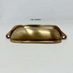 Aged Brass UNLACQUERED Cabinet Knobs and Handles