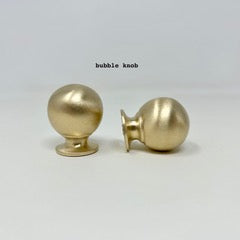 Brushed Brass UNLACQUERED Cabinet Knobs and Handles