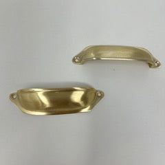 Brushed Brass UNLACQUERED Cabinet Knobs and Handles