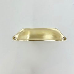 Brushed Brass UNLACQUERED Cabinet Knobs and Handles