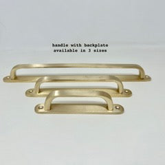 Brushed Brass UNLACQUERED Cabinet Knobs and Handles