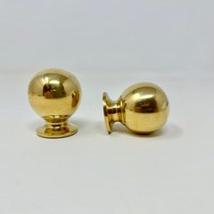 Polished Brass UNLACQUERED Bubble Knob