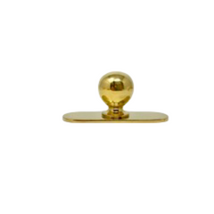 Unlacquered Brass Small Oval Backplate