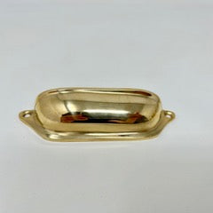 Polished Brass UNLACQUERED Small Cup Handle